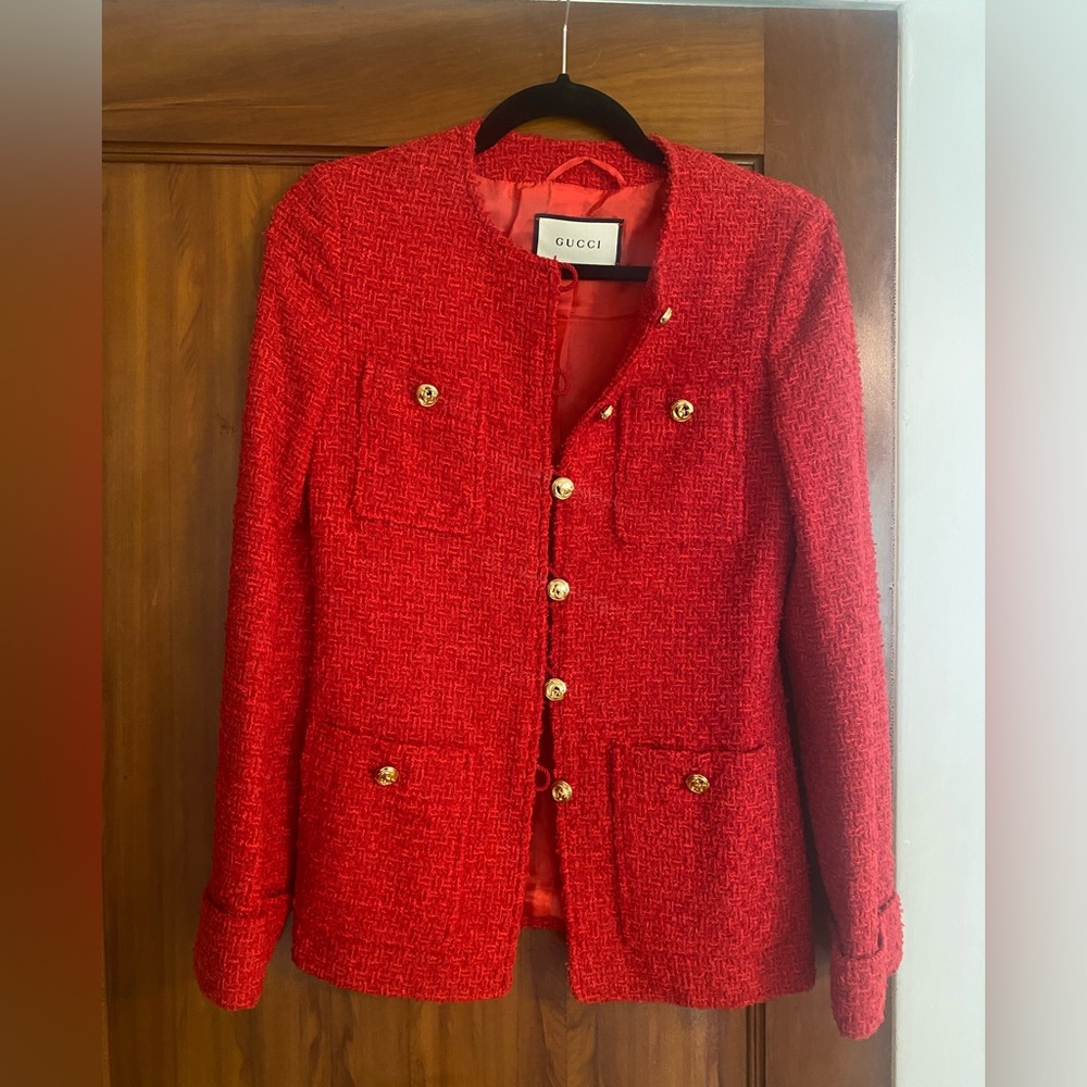GUCCI blazer. New without tags. Never worn. Size 36